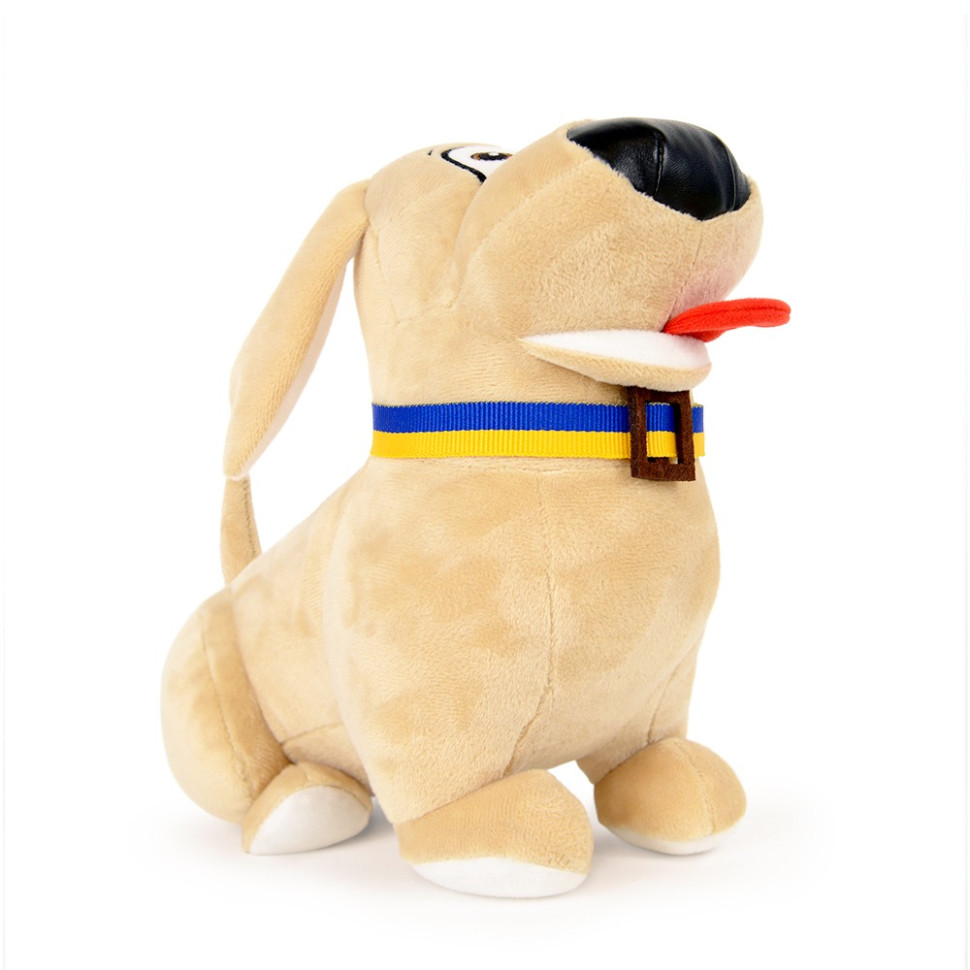 Плюшева іграшка собака лабрадор Приятель WP Merchandise FWPLABRBUDDY23ML0 у патріотичному ошийнику 20 см