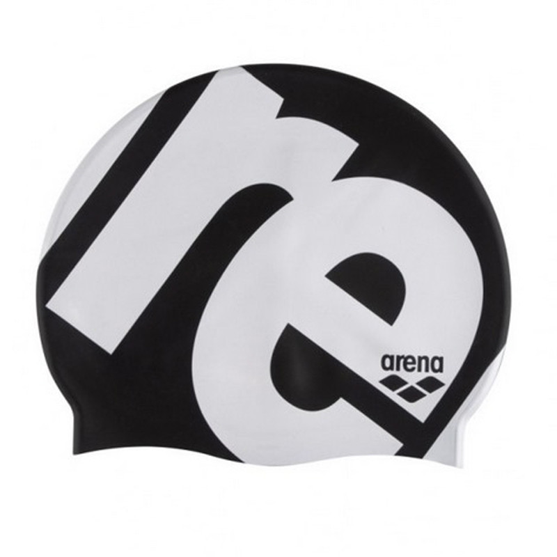 Шапка для плавання ICONS TEAM STRIPE CAP Arena 001463-202 чорний, OSFM