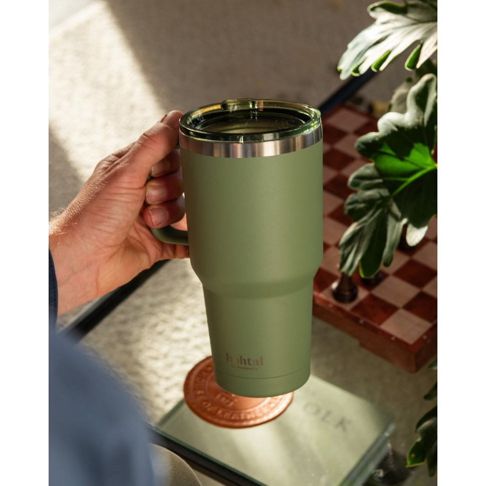 Термостакан (ізольована чашка) Bohtal Tumbler SmartShake 11281901 Green 900 мл