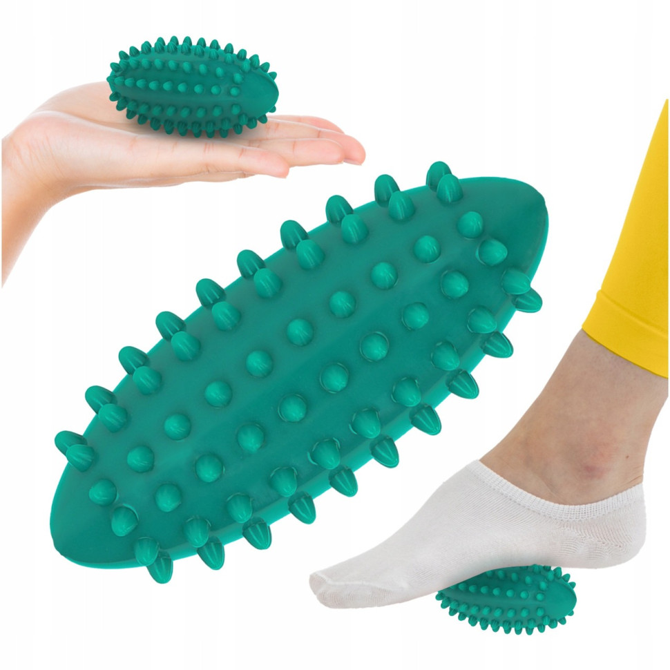 Мяч массажный Огурец Spike Bean 4FIZJO 4FJ0650 зеленый 11.5x5 см