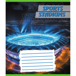 Тетрадь ученическая "Стадион" Leader 018-540260L-4 в линию, 18 листов (959054)