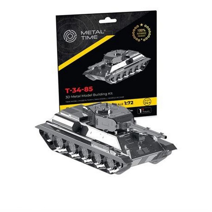 Сборная коллекционная модель Танк T-34/85 Metal Time MT071