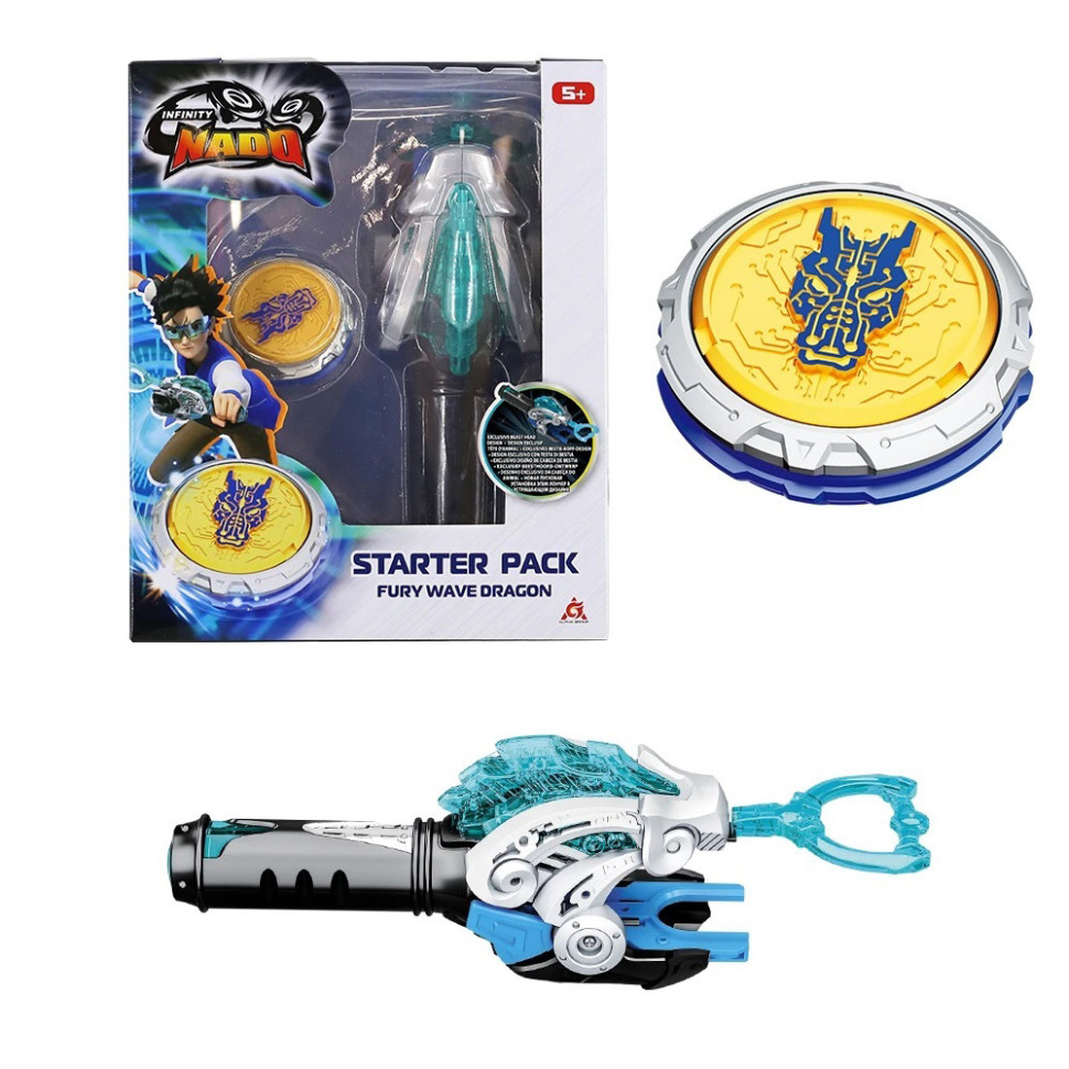Дзиґа Infinity Nado EU654111 VI серія Starter Pack Fury Wave Dragon Лютий Дракон