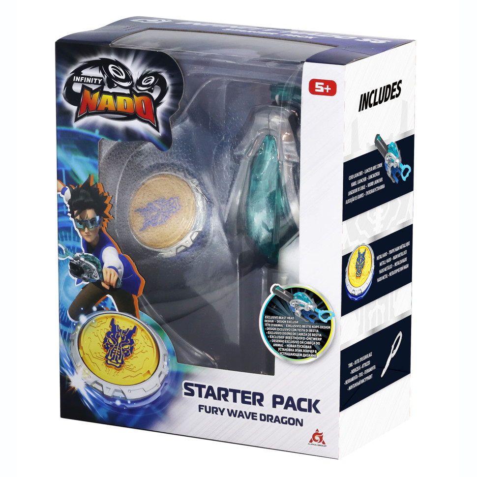 Дзиґа Infinity Nado EU654111 VI серія Starter Pack Fury Wave Dragon Лютий Дракон