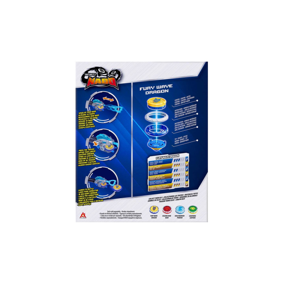 Дзиґа Infinity Nado EU654111 VI серія Starter Pack Fury Wave Dragon Лютий Дракон