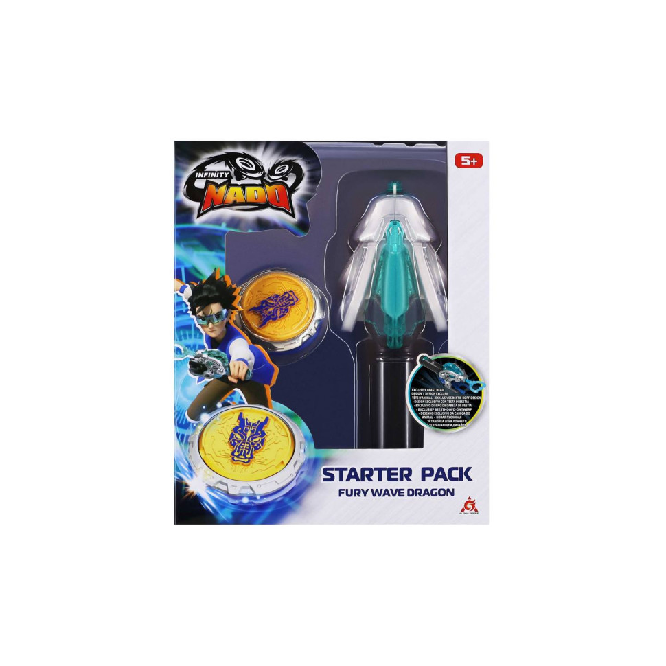 Дзиґа Infinity Nado EU654111 VI серія Starter Pack Fury Wave Dragon Лютий Дракон