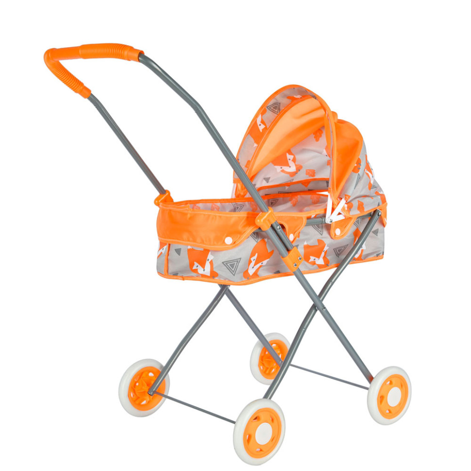 Дитячий візочок для ляльок Лисичка Bambi CS7919 колеса EVA