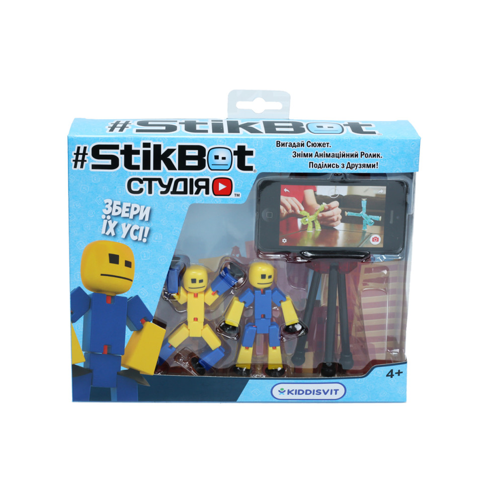 Ігровий набір для анімаційної творчості СТУДІЯ STIKBOT TST615_UAKD 2 фігурки, штатив