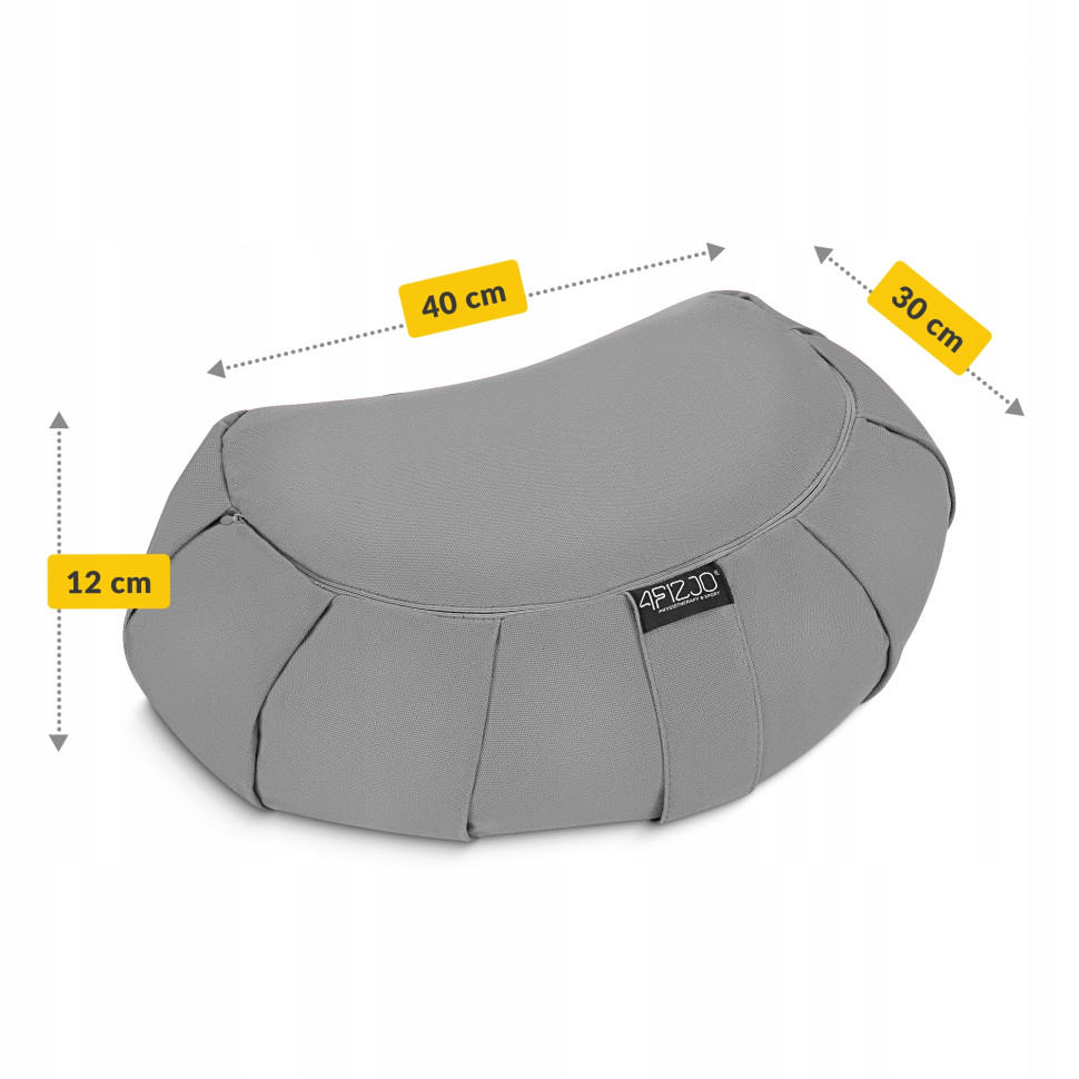 Подушка для йоги та медитації Zafu 4FIZJO P-5907739315502 напівкругла 40 x 30 x 12 см