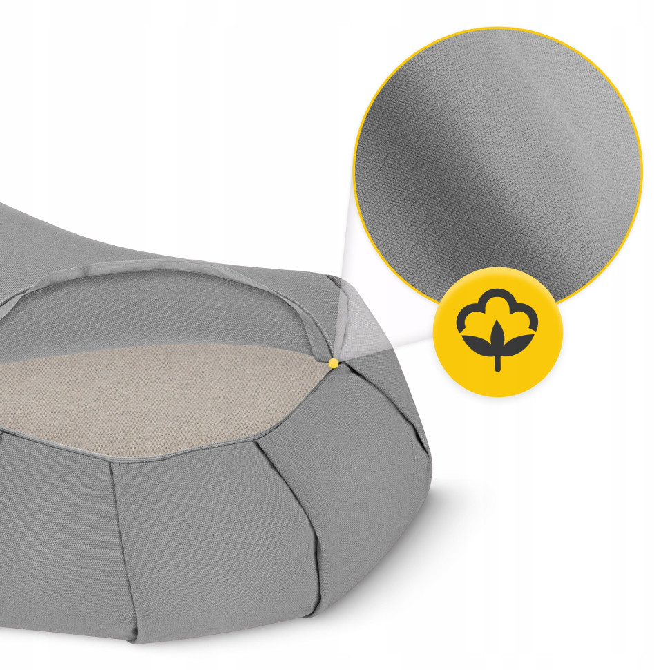 Подушка для йоги та медитації Zafu 4FIZJO P-5907739315502 напівкругла 40 x 30 x 12 см