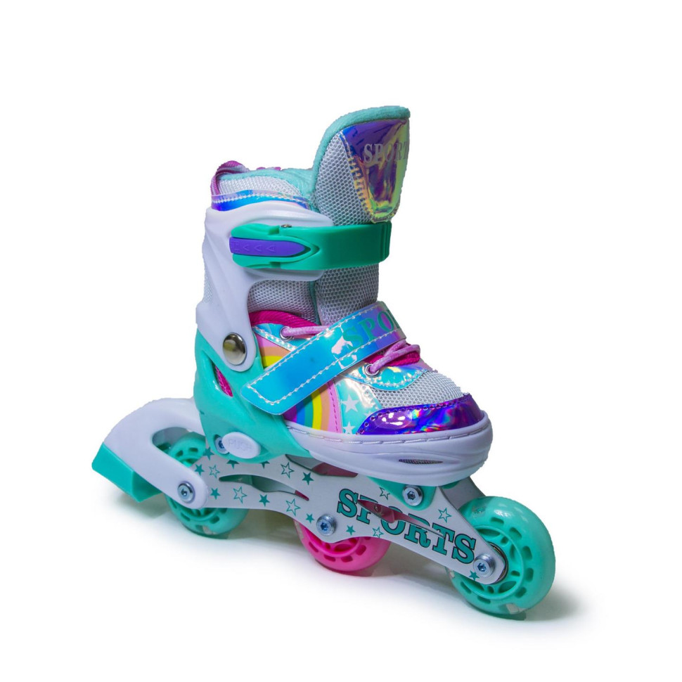 Дитячі розсувні ролики Scale Sports 858259839 райдужний тиффані, розмір 26-29