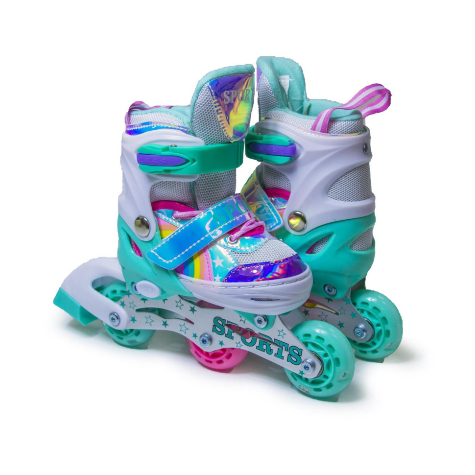Дитячі розсувні ролики Scale Sports 858259839 райдужний тиффані, розмір 26-29