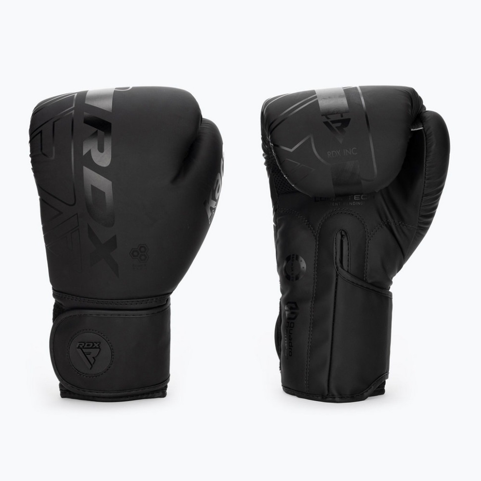 Боксерские перчатки F6 Kara Matte RDX Inc Limited BGR-F6MB-6OZ, Black 6 унций