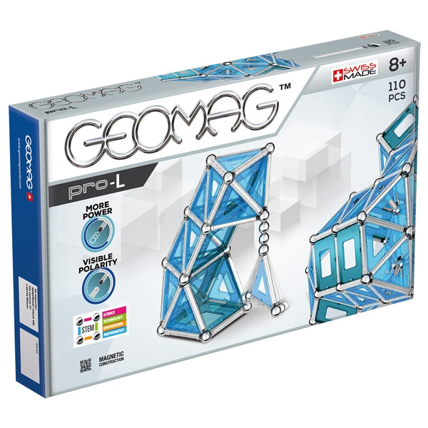 Geomag PRO-L 110 деталей | Магнітний конструктор 024GM