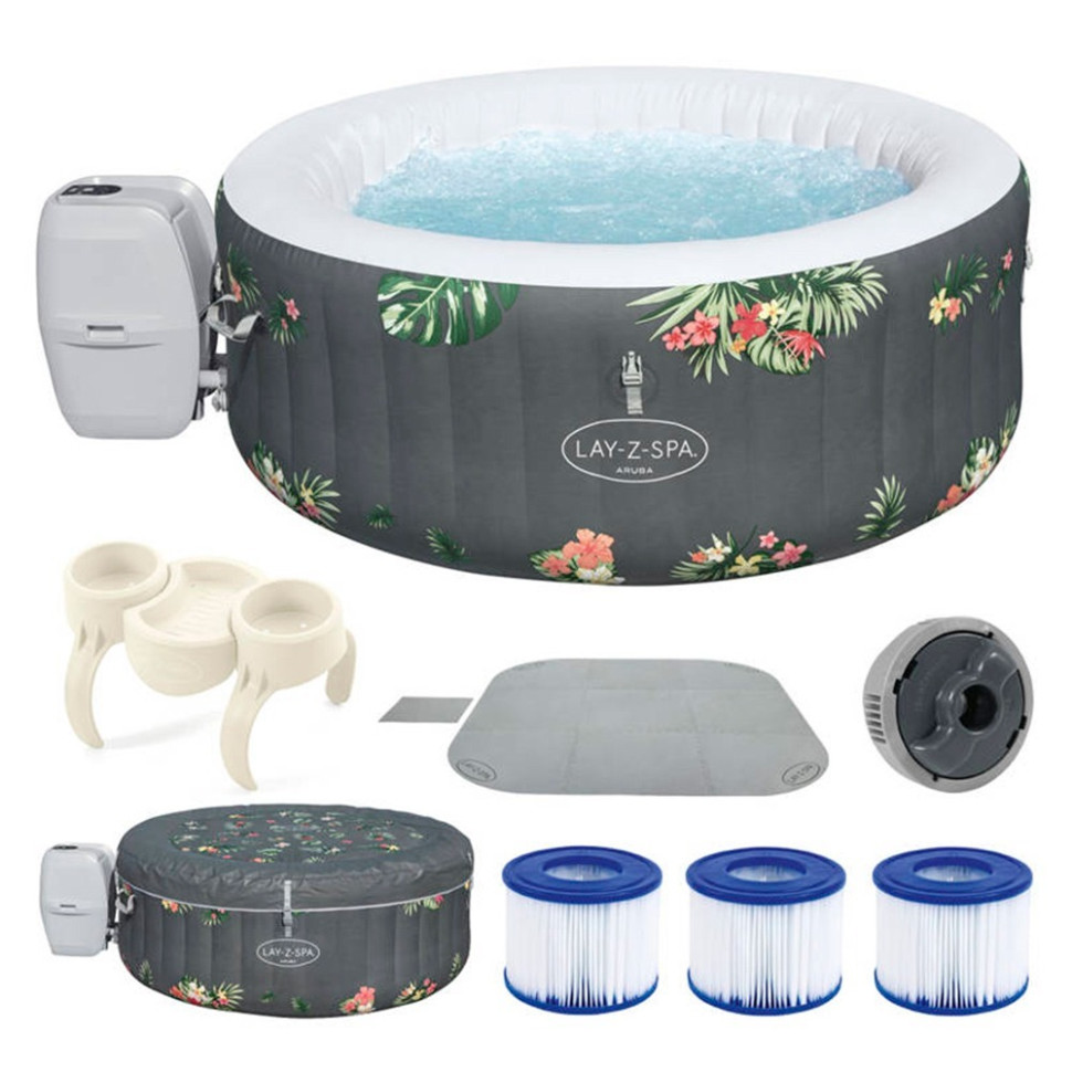 Басейн-джакузі LAY-Z-SPA Bestway 60061, 696 л 170 х 66 см