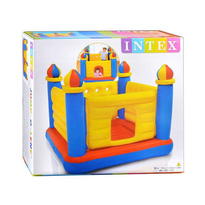 Надувний батут Intex 48259 «Замок», 175x175x135 см