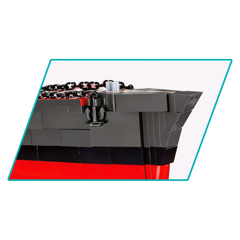 Конструктор бойовий корабель Лінкор Бісмарк COBI COBI-4841, 2880 деталей 1:300