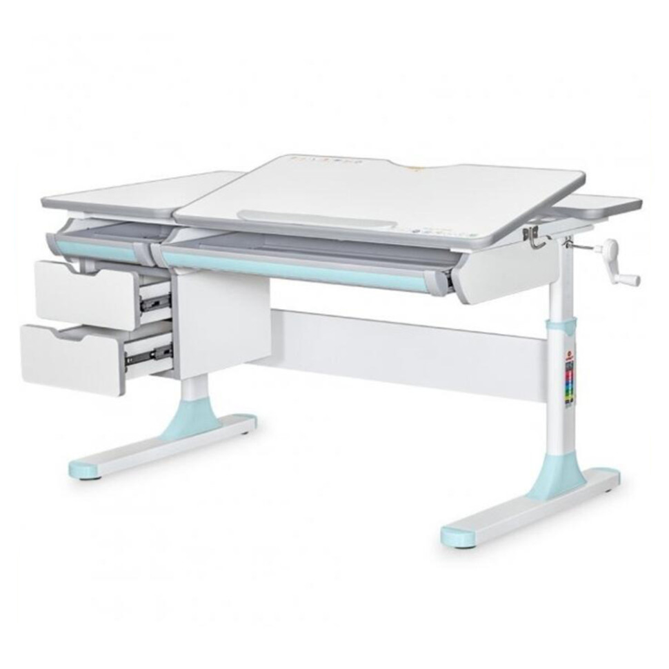 Детская парта Hamilton Multicolor BL Lite Mealux BD-680 W/G MC + BL Lite