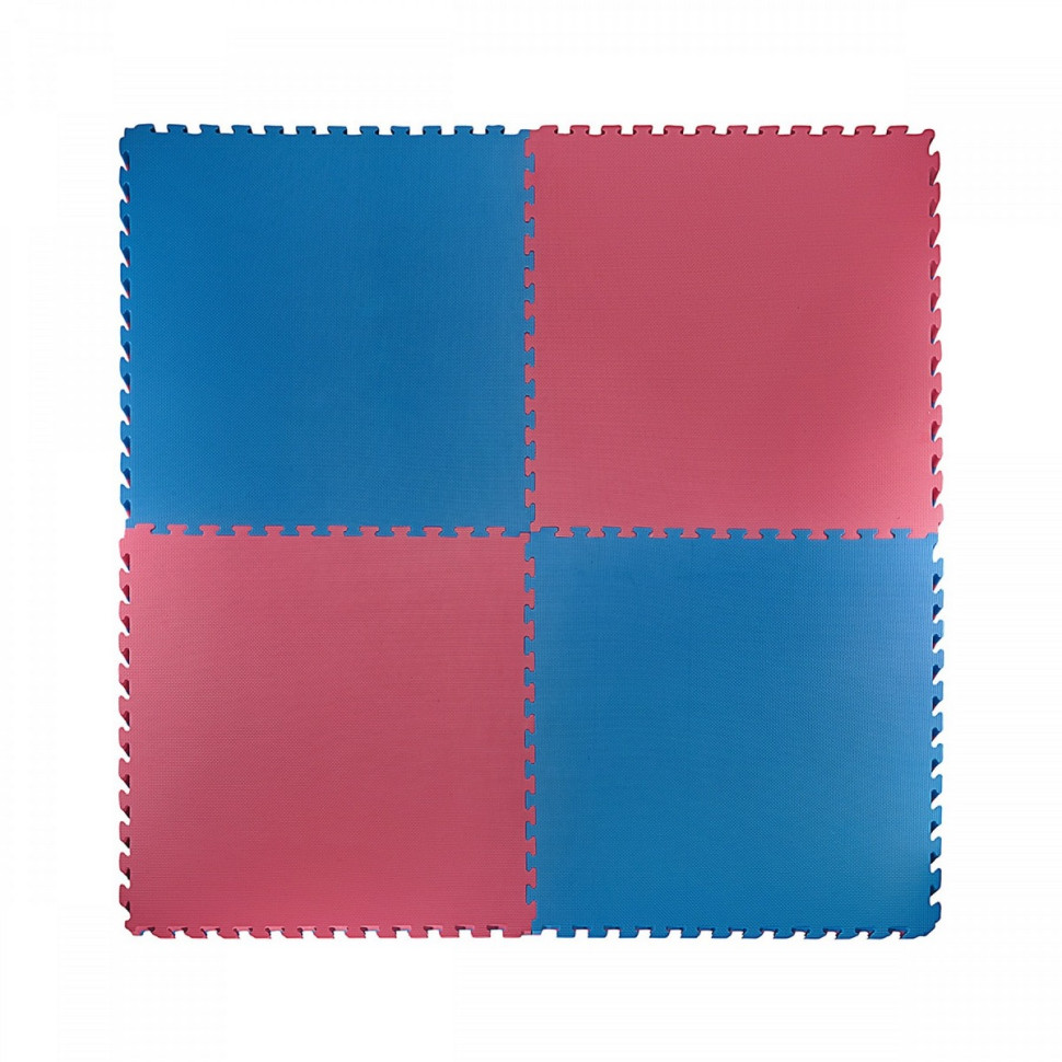 Мат-пазл (ласточкин хвост) Mat Puzzle 4FIZJO 4FJ0167 EVA 100 x 100 x 2 cм, Blue/Red
