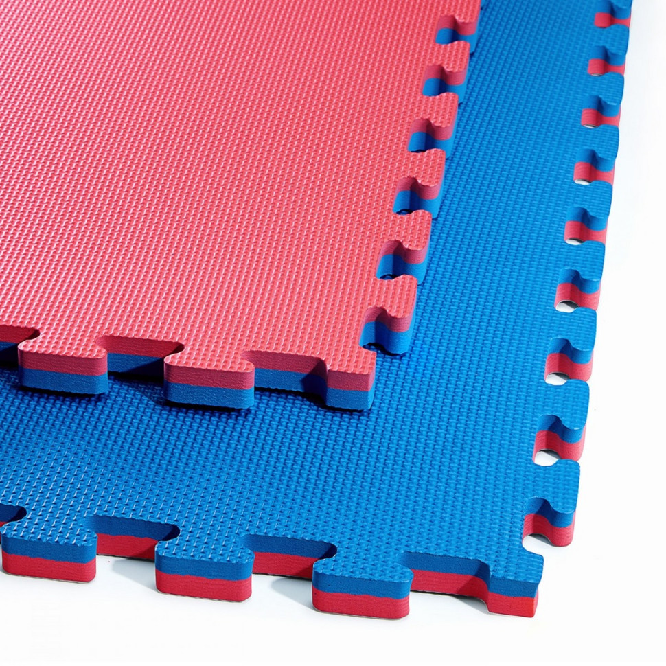 Мат-пазл (ласточкин хвост) Mat Puzzle 4FIZJO 4FJ0167 EVA 100 x 100 x 2 cм, Blue/Red