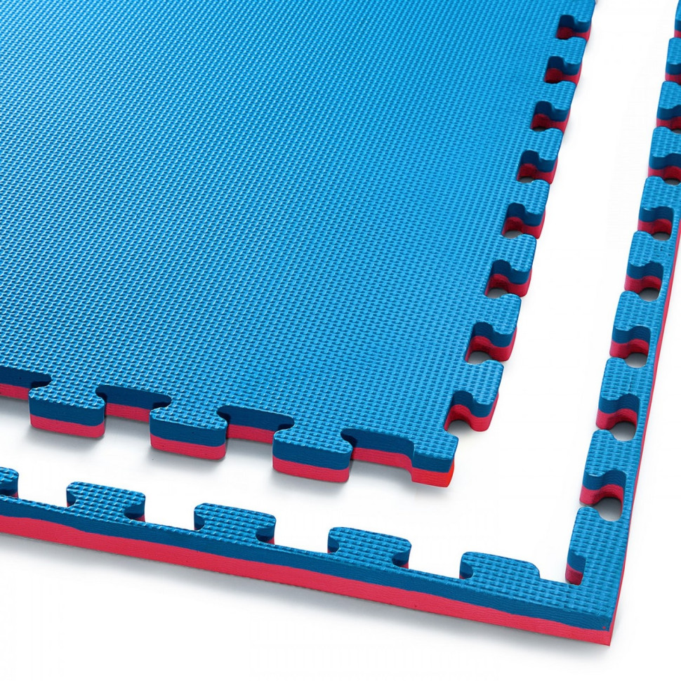 Мат-пазл (ласточкин хвост) Mat Puzzle 4FIZJO 4FJ0167 EVA 100 x 100 x 2 cм, Blue/Red