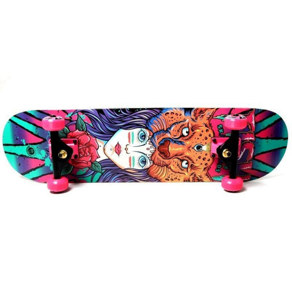 Скейтборд Skateboard Girl and Tiger Fish 1561005642 до 90 кг