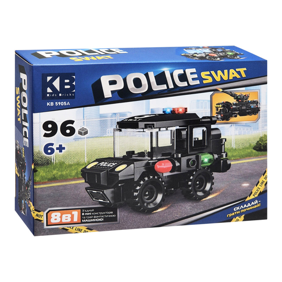 Дитячий конструктор Police SWAT Limo Toy KB 5905A пластик, 96 деталей