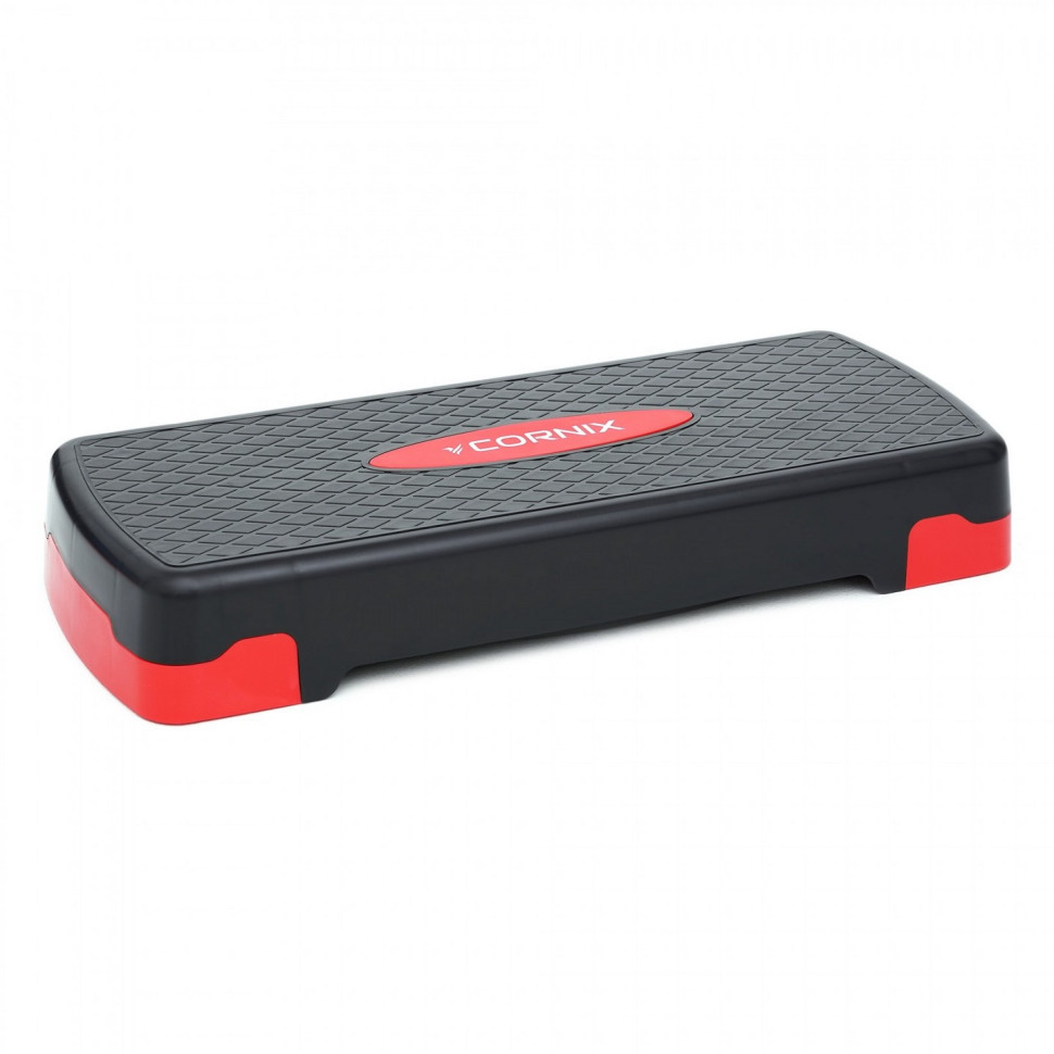 Степ-платформа 2-ступенчатая Cornix XR-0190, 68 х 28 х 10-15 см, Black/Red