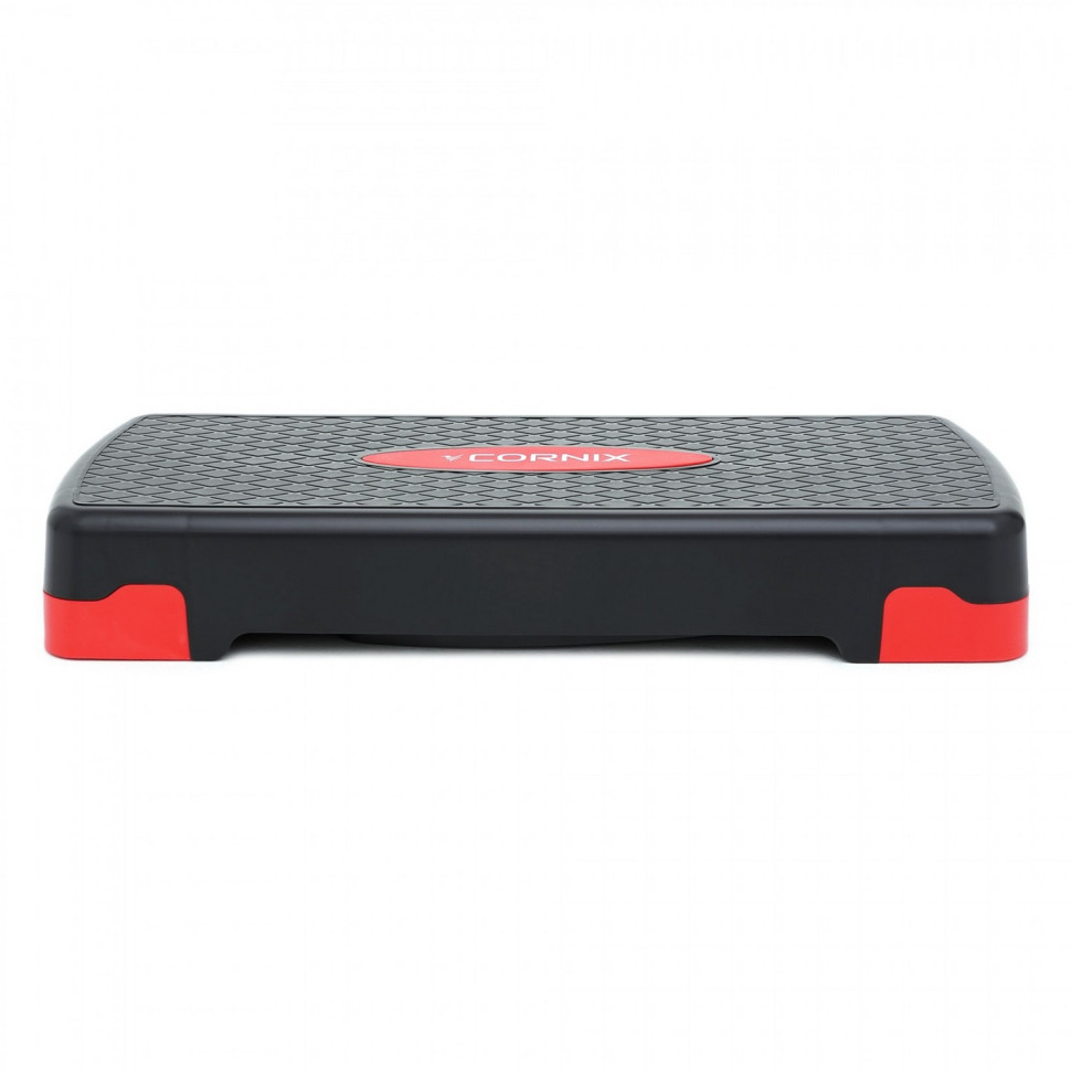 Степ-платформа 2-ступенчатая Cornix XR-0190, 68 х 28 х 10-15 см, Black/Red