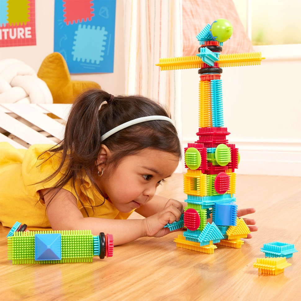 Конструктор серии Bristle Blocks - СТРОИТЕЛЬ Battat Lite BT3070Z 56 деталей