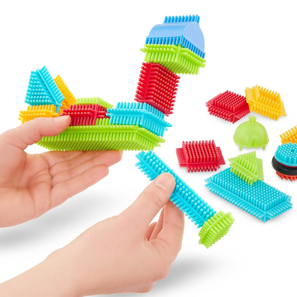 Конструктор серии Bristle Blocks - СТРОИТЕЛЬ Battat Lite BT3070Z 56 деталей