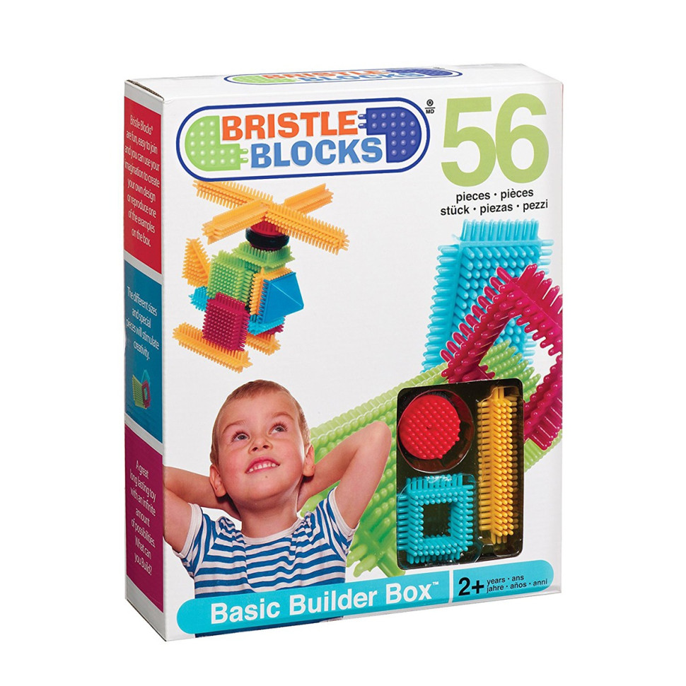 Конструктор серии Bristle Blocks - СТРОИТЕЛЬ Battat Lite BT3070Z 56 деталей