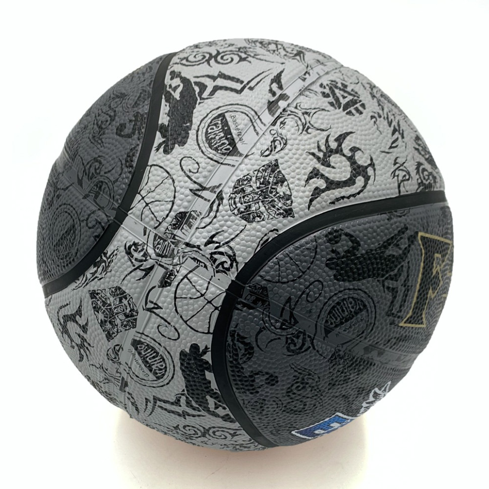 Мяч баскетбольный Fox ball №7 Newt NE-BAS-1027, черно-серый