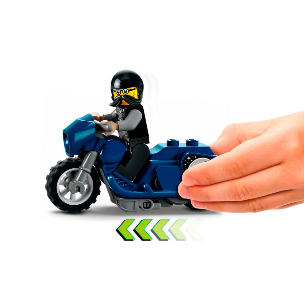 Конструктор Туристичний трюковий мотоцикл City Stuntz LEGO 60331, 10 деталей
