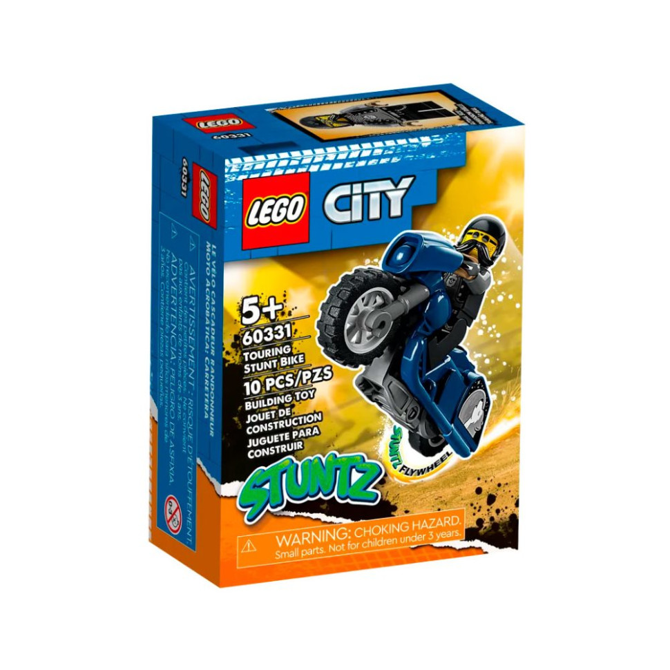 Конструктор Туристичний трюковий мотоцикл City Stuntz LEGO 60331, 10 деталей