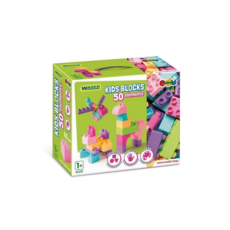 Дитячий конструктор «Kids Blocks» Wader 41297, 50 елементів
