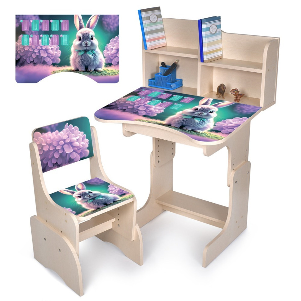 Детская Парта Bambi N 2071-1-2 дерево,  со стульчиком