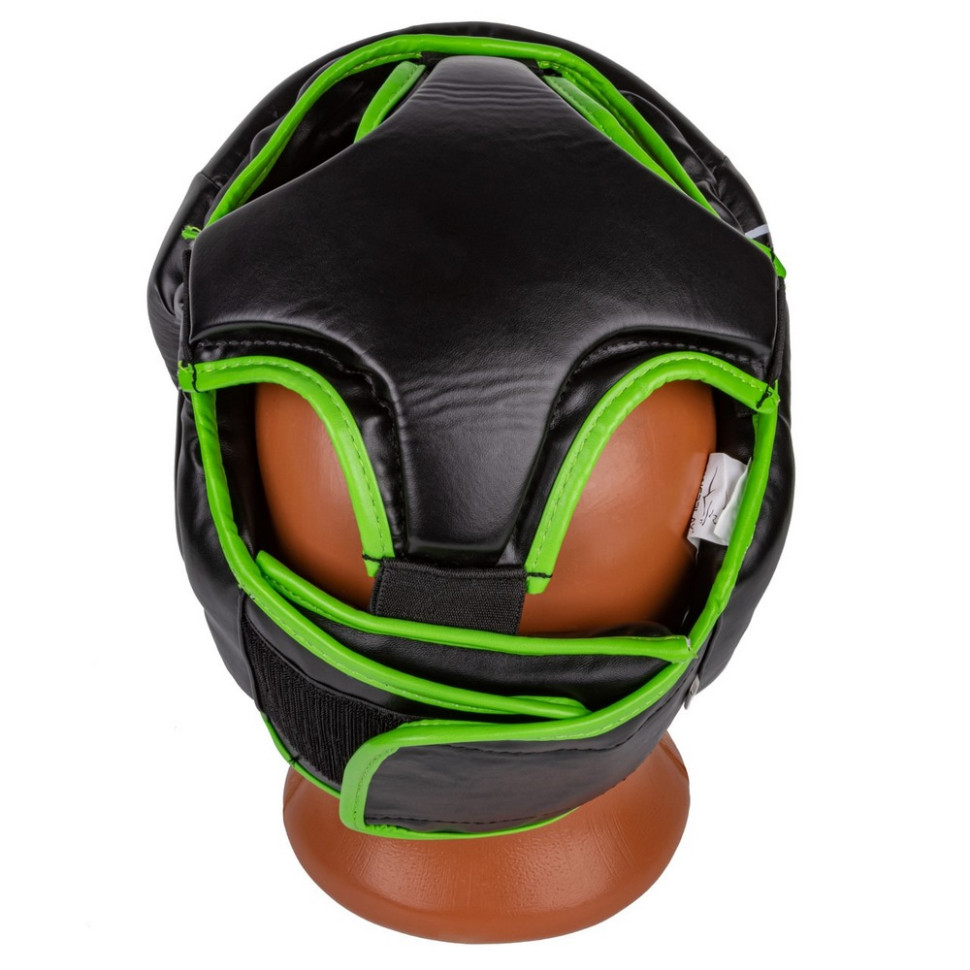 Боксерский шлем тренировочный PowerPlay PP_3100_XS_Black/Green, XS