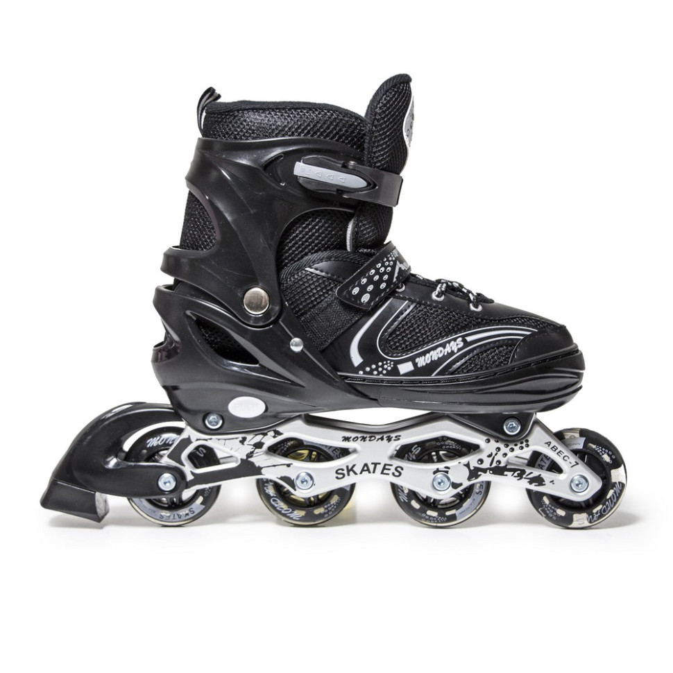 Детские раздвижные ролики Happy Bambi 692937574 Black XL, размер 43-46