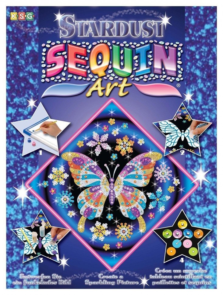 Набор для творчества Sequin Art STARDUST Butterfly SA1012