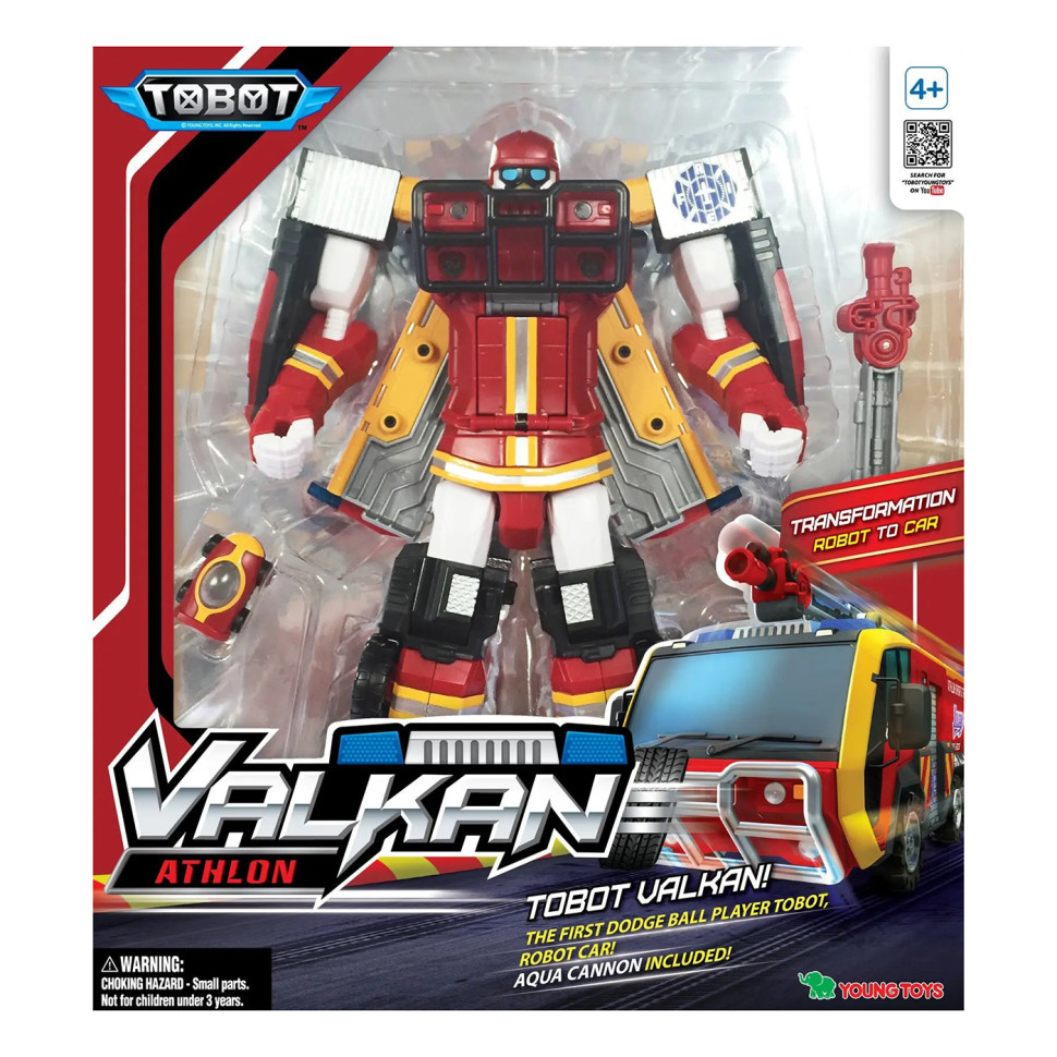 Игрушка-трансформер Атлон Тобот Валкан TOBOT 301067 робот-пожарная машина