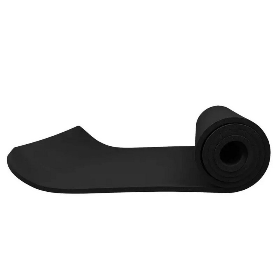 Коврик (мат) для йоги и фитнеса Springos YG0029 Black, NBR 1.5 см 