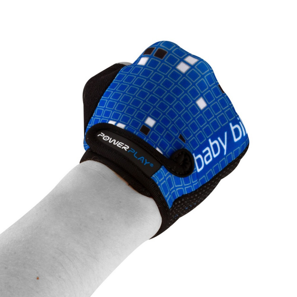 Велорукавички PowerPlay 5451_XS_Blue-White, Синьо-білі, XS