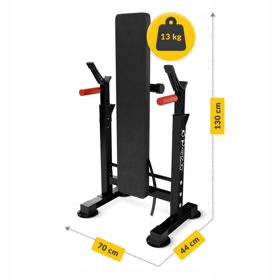 Скамья тренировочная для жима Pro+ 4FIZJO P-5905973402590 Black