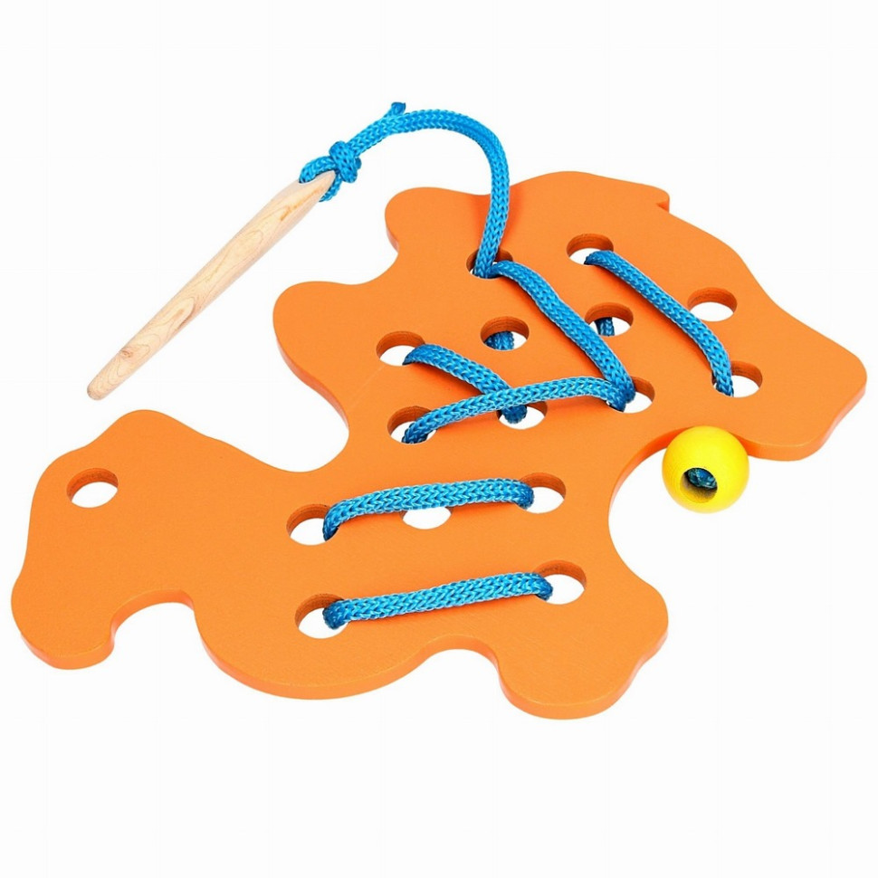 Детская деревянная шнуровка 