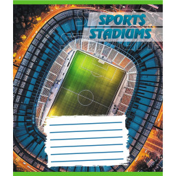 Тетрадь ученическая "Стадион" Leader 018-540260L-5 в линию, 18 листов (959054)