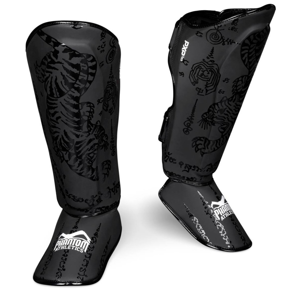 Захист гомілки та стопи Muay Thai Phantom PHSG2498-SM Black, S/M