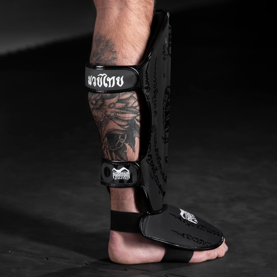 Захист гомілки та стопи Muay Thai Phantom PHSG2498-SM Black, S/M