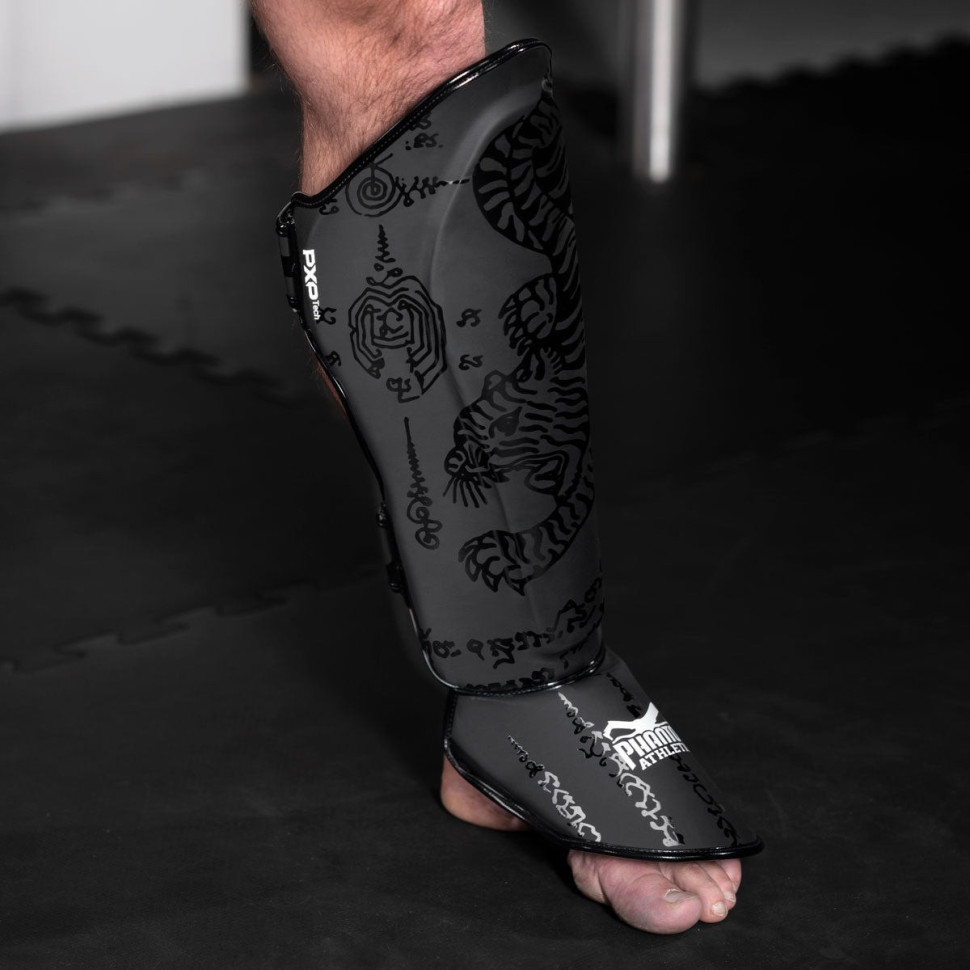 Захист гомілки та стопи Muay Thai Phantom PHSG2498-SM Black, S/M