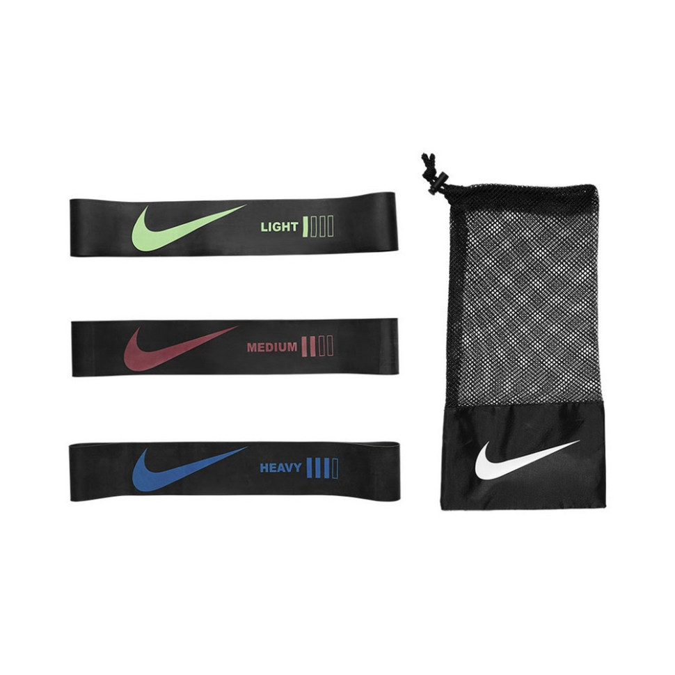 Еспандери-петлі RESISTANCE BANDS MINI 3 PK NS Nike N.100.6723.013.NS, чорний 60 х 5 см